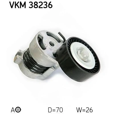 Imagem de SKF VKM 38236 Polia Tensora com material de fixação BMW: 3 Sedan, Touring, 5 Sedan