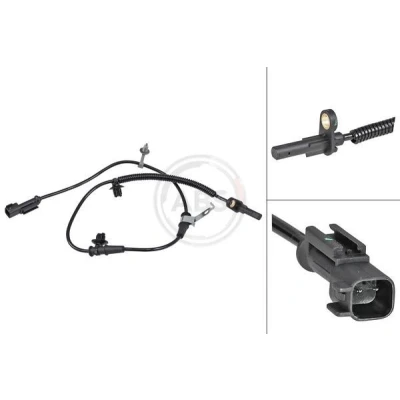 Imagem de A.B.S. 30168 Sensor de ABS activo 900 preto FORD USA: Mustang Mk6 Coupe