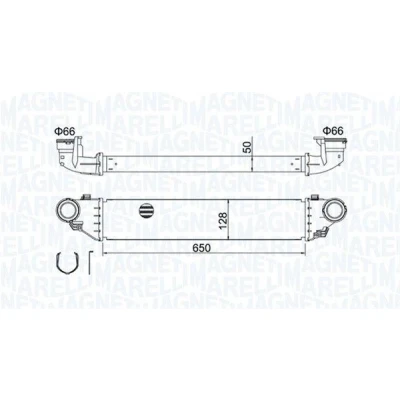 Imagem de MAGNETI MARELLI 351319204280 Intercooler MERCEDES BENZ: Classe C Coupe, T modell, Sedan