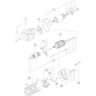 Imagem de POWER TRUCK PTC 4032 Motor de arranque 12V 2,7kW 9 89,0mm