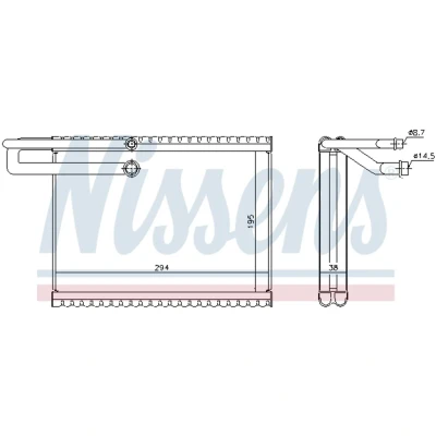 Imagem de NISSENS 92323 Evaporador