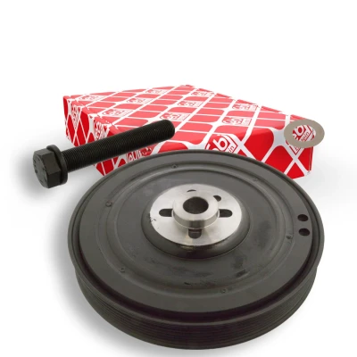 Imagem de FEBI BILSTEIN 106526 Polia da Cambota 6PK 192,5 5 com parafuso, conector de tubos VOLKSWAGEN: Transporter 4 Bus, 4, AUDI: A6 C4 Sedan