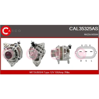 Imagem de CASCO CAL15477AS Alternador 12V 120A FORD: FIESTA 6, FOCUS 3 Turnier