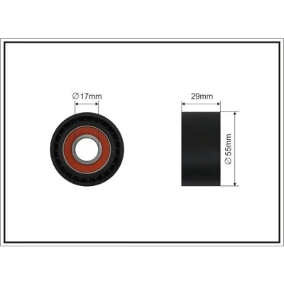 Imagem de CAFFARO 500036 Polia Tensora BMW: 5 Sedan, Touring, X5