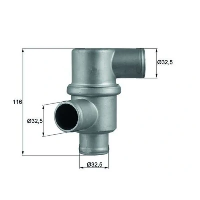 Imagem de MAHLE ORIGINAL TH 37 80 Termóstato, líquido de refrigeração sem junta LADA: Niva