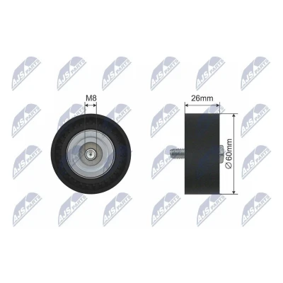 Imagem de NTY RNK LR 009 Polia de Desvio MERCEDES BENZ: Classe A, B