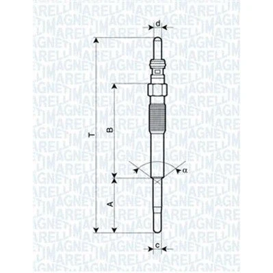 Imagem de MAGNETI MARELLI 062900080304 Vela incandescente 11V 10A M8X1 FORD: S Max Mk1, MONDEO 4 Turnier, PEUGEOT: 407 SW, CITROËN: C8