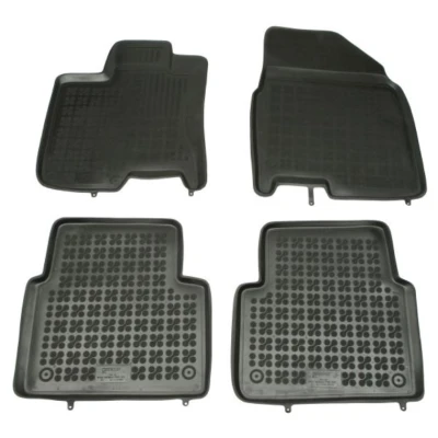 Imagem de REZAW PLAST 201809 Conjunto de tapete chão Borracha à frente e atrás preto NISSAN: Qashqai / Qashqai+2 I