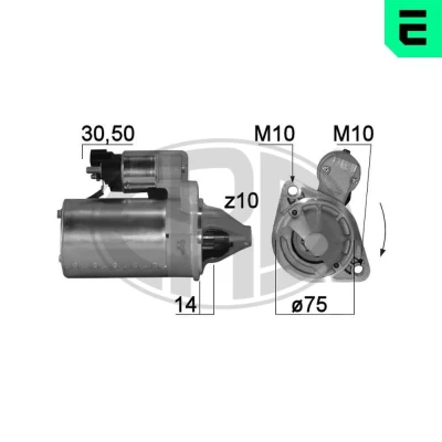 Imagem de ERA 220780 Motor de arranque 12 0,9 10