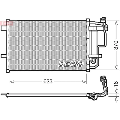Imagem de DENSO DCN44007 Condensador com secador R 134a