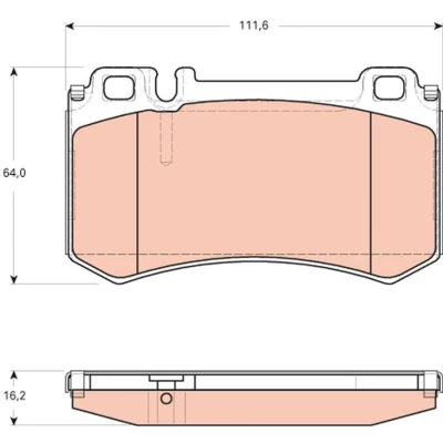 Imagem de TRW GDB1735 Jogo de pastilhas para travão disco preparado indicador aviso desgaste MERCEDES BENZ: Classe S Sedan, Coupe