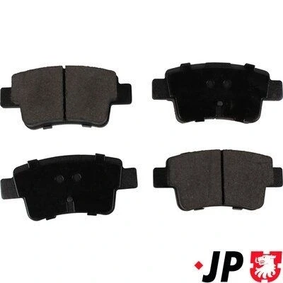 Imagem de JP GROUP 1263701010 Jogo de pastilhas para travão disco Eixo traseiro não preparado indicador aviso desgaste OPEL: Corsa D Hatchback