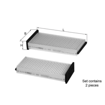 Imagem de MAHLE ORIGINAL LA 366/S Filtro, ar do habitáculo Filtro de partículas 204,0 100 36,0 MITSUBISHI: Pajero Sport 1 SUV, Pinin