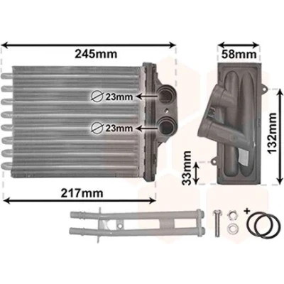 Imagem de VAN WEZEL *** IR PLUS 17006304 Radiador Quente com acessórios FIAT: Panda II Hatchback
