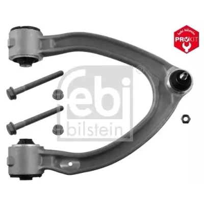 Imagem de FEBI BILSTEIN 47737 Braço de suspensão ProKit com jogo parafusos, porca Eixo dianteiro, lado direito transversal Alumínio