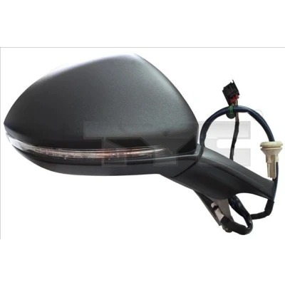 Imagem de Espelho retrovisor Tyc 337 0242 esquerda para regulação eléctrica dos espelhos, não esférico, aquecível VOLKSWAGEN: Golf 7, 7 Variant
