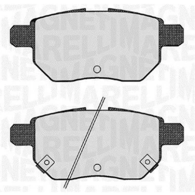 Imagem de MAGNETI MARELLI 363916060629 Jogo de pastilhas para travão disco com avisador sonoro desgaste TOYOTA: Auris Hatchback, Yaris III Hatchback