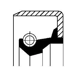 Imagem de Anel de vedação, engrenagem do distribuidor CORTECO 01019455B