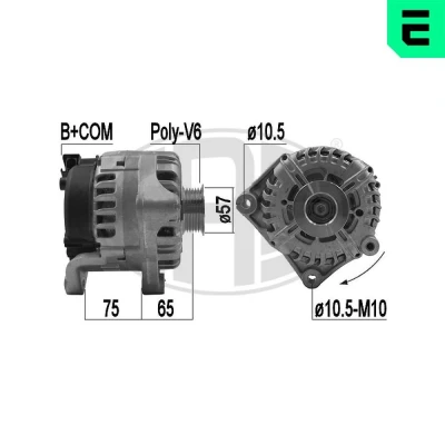 Imagem de ERA 209237 Alternador 14V 230A BMW: X5