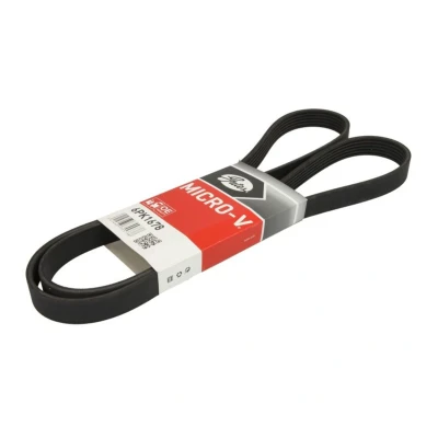 Imagem de GATES 6PK1678 Correia trapezoidal estriada 1678 6 Poliéster, EPDM (borracha de etileno propileno dieno) FleetRunner Micro V PEUGEOT: 206 Van