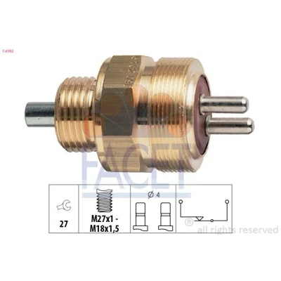 Imagem de FACET 7.6102 Interruptor, luz de marcha atrás Made in Italy OE Equivalent