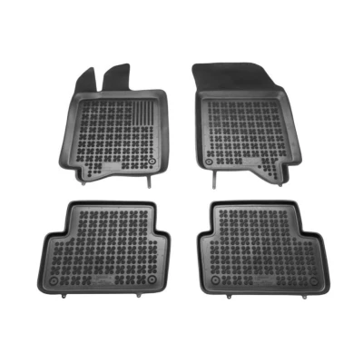 Imagem de REZAW PLAST 201912 Conjunto de tapete chão Borracha à frente e atrás 4 preto medida RENAULT: LAGUNA 2 Grandtour,