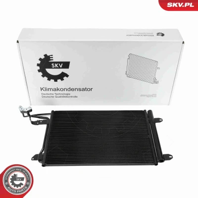Imagem de ESEN SKV 86SKV001 Condensador com secador Alumínio 580mm VOLKSWAGEN: Golf 5, 4, Tiguan I, AUDI: TT Coupe, A3 Hatchback, Sportback