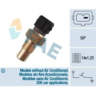 Imagem de FAE 35550 Interruptor de temp., luz avisadora líquido refrigeração 50oC