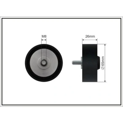 Imagem de CAFFARO 500542 Polia de Desvio BMW: 3 Sedan, 5 Touring, 1 Hatchback