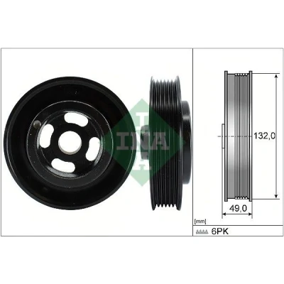 Imagem de INA 544 0126 10 Polia da Cambota 131,50 FORD: FOCUS 3