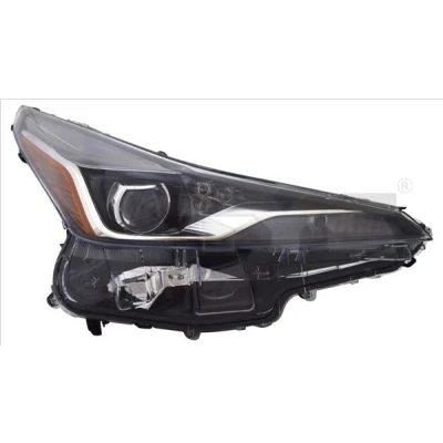 Imagem de TYC 20 17601 05 2 Farol Principal à direita H7/H1, W21W com luz de circulação diurna para pela motor elétrico