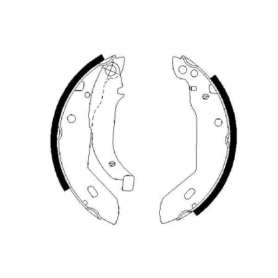 Imagem de BOSCH 0 986 487 533 Maxilas de Travão 180mm 32mm PEUGEOT: 205 Cabrio, II Hatchback, I CITROËN: ZX Xsara Hatchback
