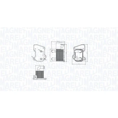 Imagem de MAGNETI MARELLI 350300002200 Radiador de Óleo OPEL: Astra H Hatchback, Caravan, Van