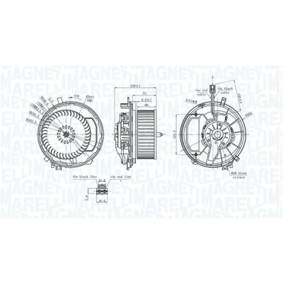 Imagem de MAGNETI MARELLI 069412245010 Motor eléctrico, ventilador do habitáculo 12