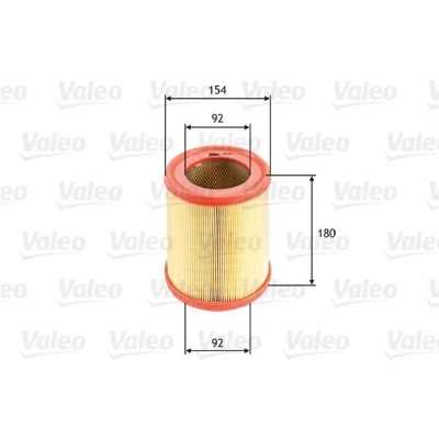 Imagem de VALEO 585604 Filtro de ar 180 154 Cartucho filtrante RENAULT: CLIO 1 Kasten, 1, Rapid Van