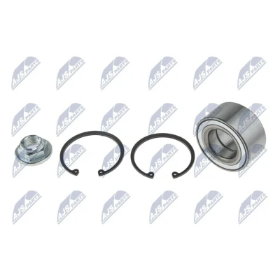 Imagem de NTY KLP FR 010 Kit de rolamento roda Eixo dianteiro, lado esquerdo, direito com porca 75mm FORD: MONDEO 3, 3 Kombi