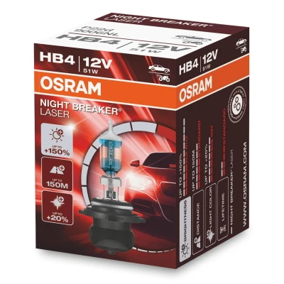 Imagem de OSRAM 9006NL Lâmpada, farol de longo alcance HB4 12V 51W 4200K Halogéneo BMW: 3 Touring, 5 Sedan, VOLKSWAGEN: Passat B6 Variant