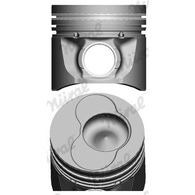 Imagem de NÜRAL 87 114900 95 Pistão 79,5 para cilindro 3, 4 com casquilho cubo de pernos, suporte segmentos AUDI: A4 B7 Avant