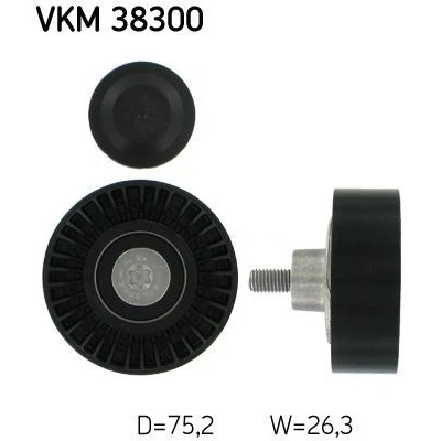 Imagem de SKF VKM 38300 Polia de Desvio com material fixação BMW: 5 Sedan, Touring