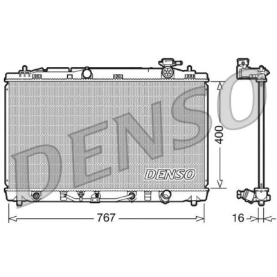Imagem de Radiador, arrefecimento do motor DENSO DRM50030