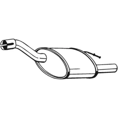 Imagem de BOSAL 154 383 Panela de escape traseira FORD: Focus Mk1 Hatchback