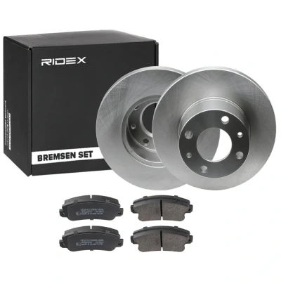 Imagem de RIDEX 3405B0278 Kit de travões Eixo dianteiro cheio incl. contacto aviso desgaste