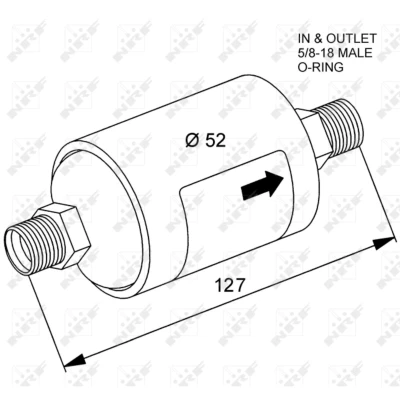 Imagem de NRF 33115 Filtro Secador Aço