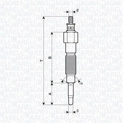 Imagem de MAGNETI MARELLI 062900142304 Vela incandescente 11V M10X1.25 NISSAN: Patrol GR 5 SUV