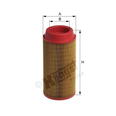 Imagem de HENGST FILTER E1500L Filtro de ar 253 116 Cartucho filtrante
