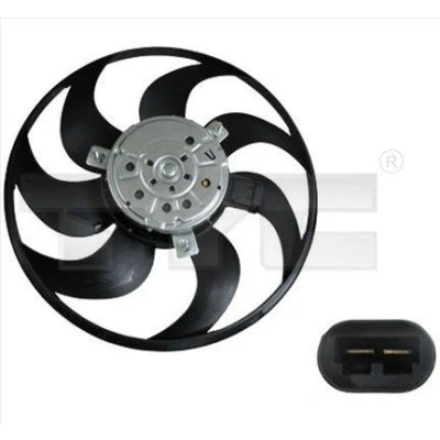 Imagem de TYC 821 0017 ventilador de radiador para veículos com ar condicionado 312mm 300W sem estrutura do (caixilho)