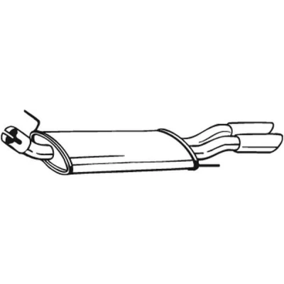 Imagem de BOSAL 233 731 Panela de escape traseira VOLKSWAGEN: GOLF 3