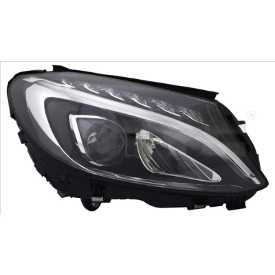 Imagem de TYC 20 16549 06 9 Farol Principal à direita LED para circulação pela MERCEDES BENZ: Classe C Sedan, T modell
