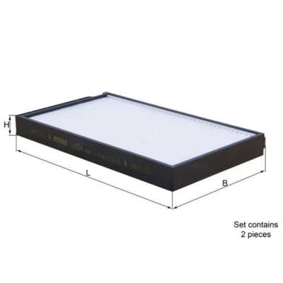 Imagem de MAHLE ORIGINAL LA 634/S Filtro, ar do habitáculo Filtro de partículas 209,0 121 20,0 HYUNDAI: H 1 Van