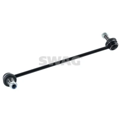 Imagem de SWAG 90 92 8576 barra / escora, estabilizadora Eixo dianteiro, lado direito 341,1 M12 x 1,25 com porca autoblocante Aço preto KIA: SORENTO 2
